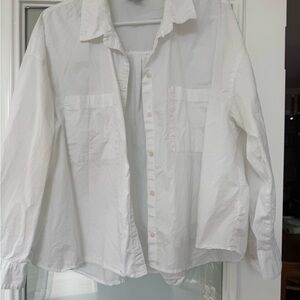 Old Navy White Button-Up Shirt